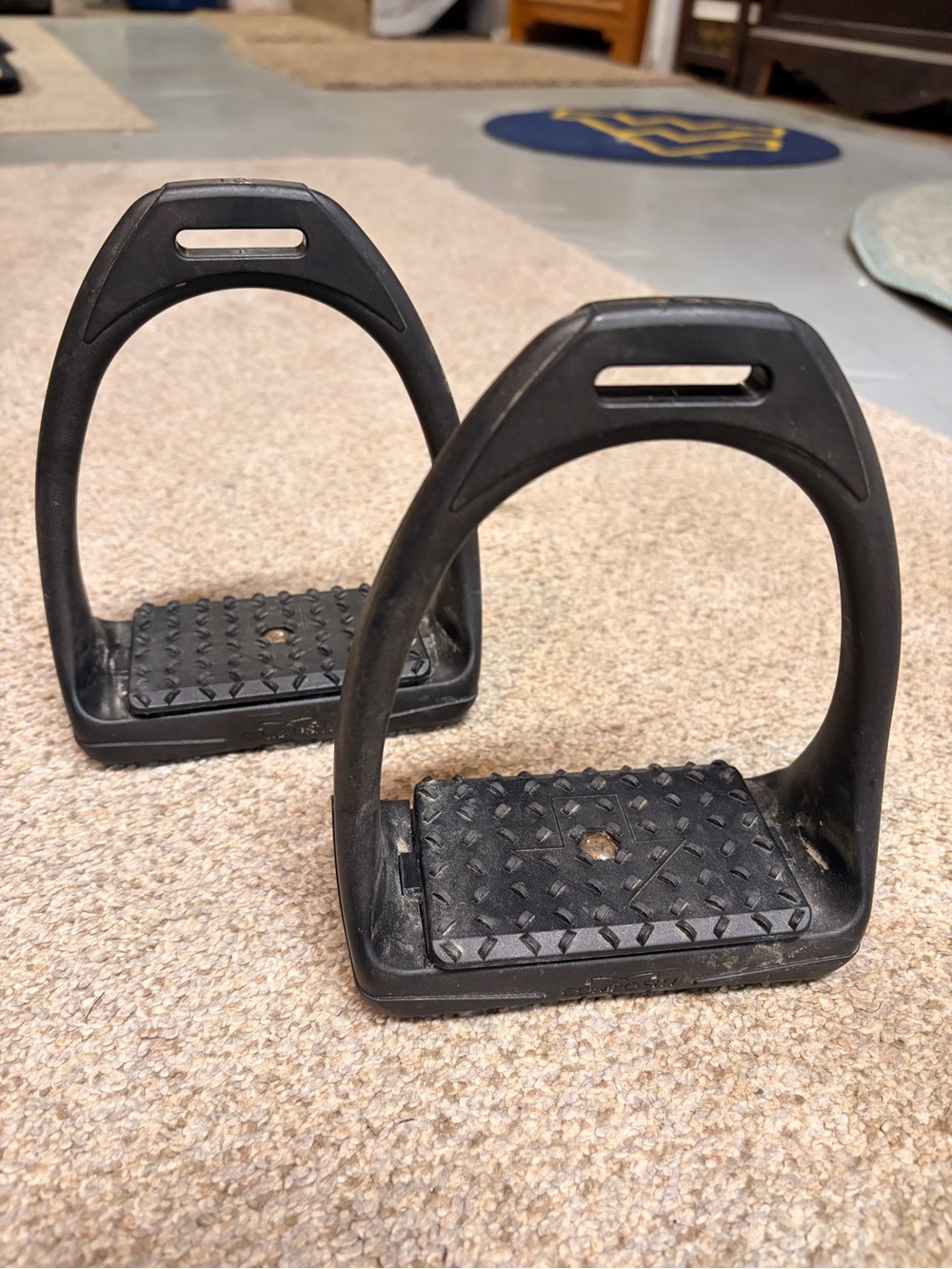 Pair of Black Compositi Stirrups